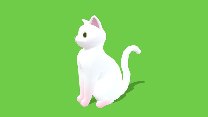 Cat - Animated Low Poly – Free 3D Model STL