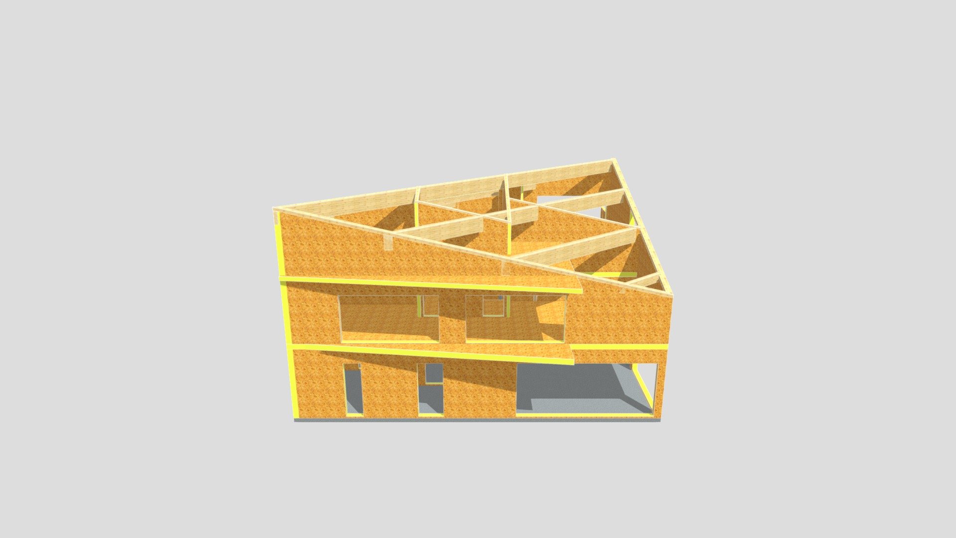 RP - model 3D bez dachu