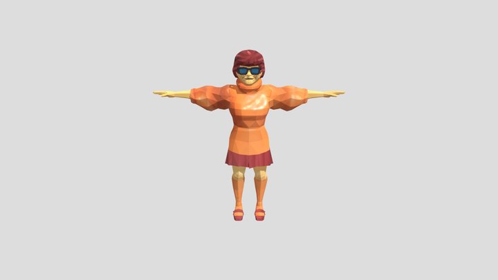 Velma if she was a Mario character 3D Model
