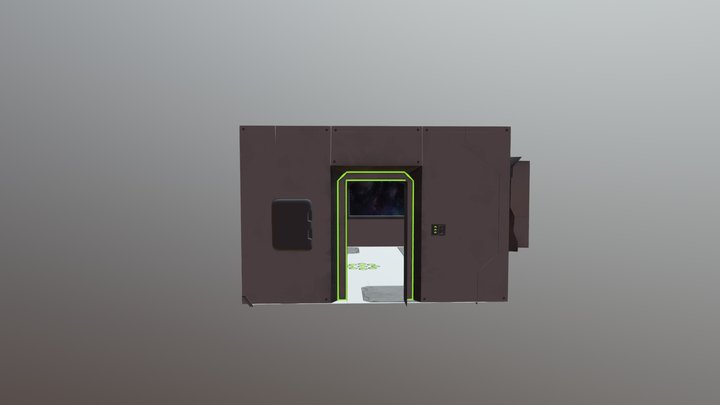 Sci-Fi Room (binnenkant) 3D Model