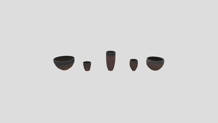 Egyptian Assets 8 (Retopo Photo Scan) 3D Model