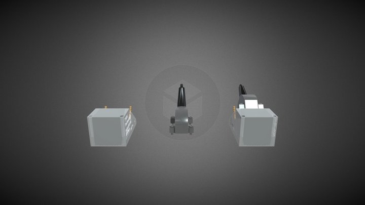 Phased array ultrasonic probe 3D Model