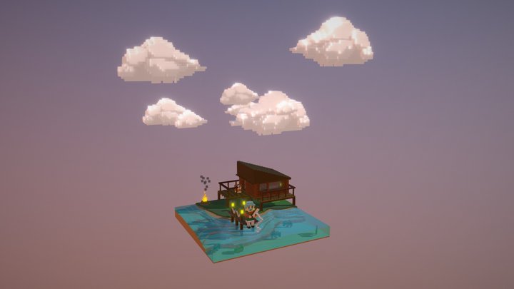 Fishing Shack 3D Model