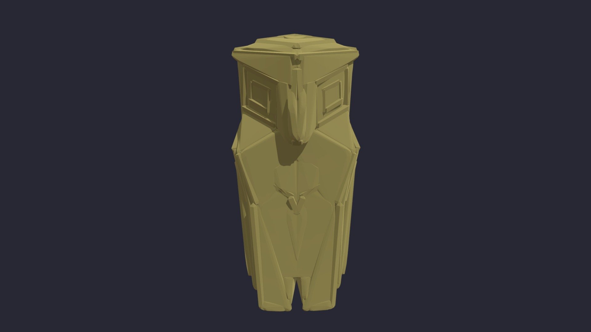 Art deco owl mold