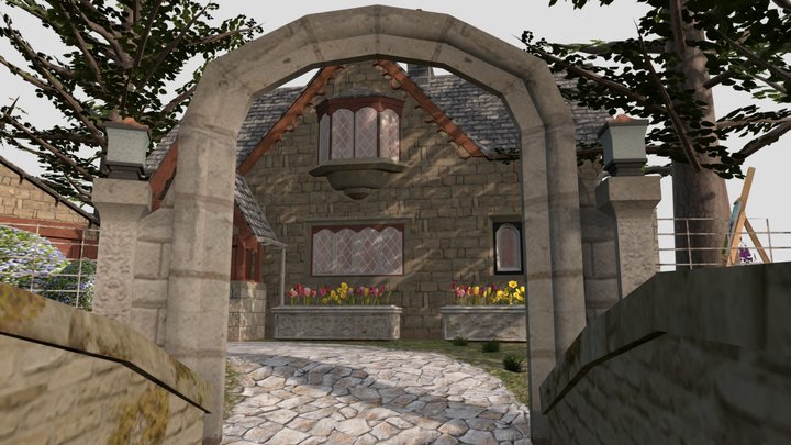 DAE Diorama - Grandma`s House 3D Model