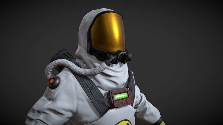 Hazmat Scientist 3D Model