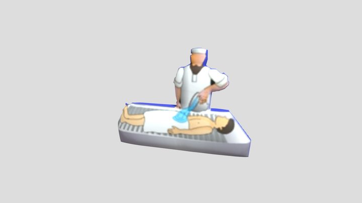 memandikan mayat 2 3D Model