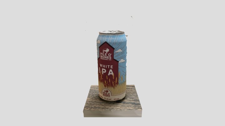 white IPA can 3D Model