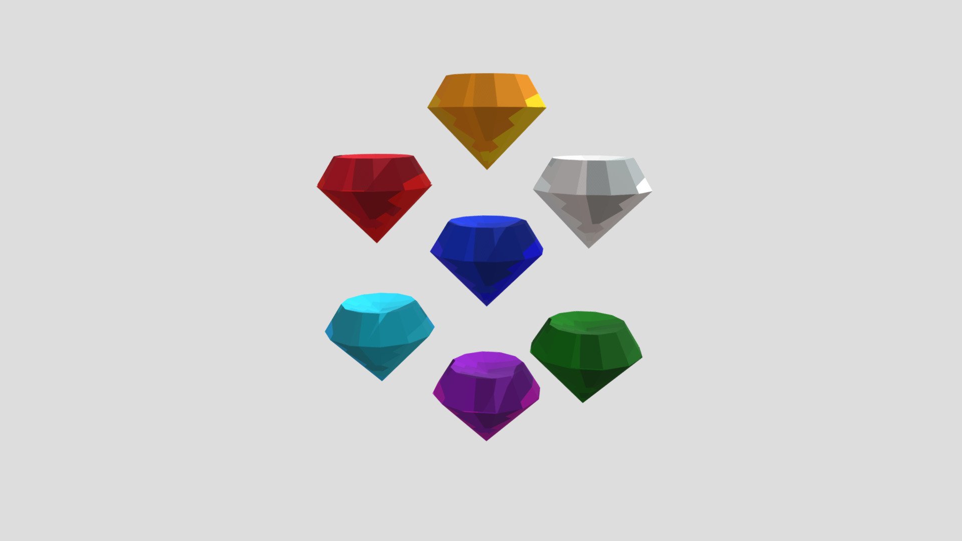 Voxel Chaos Emeralds - Download Free 3D Model By Smiteis [ec97c40 ...