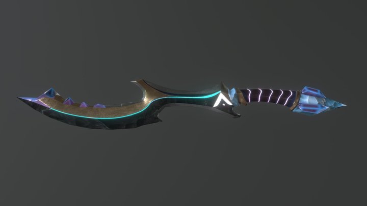 Obsidian Sword 3D Model