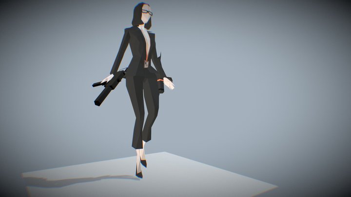 Officelady2 3D Model