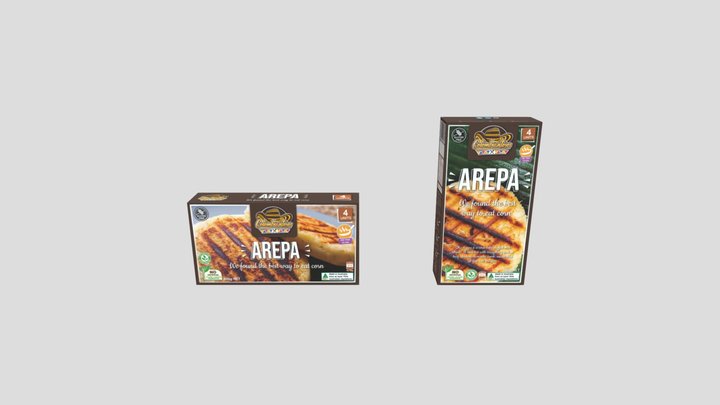 Empaque arepa 3D Model