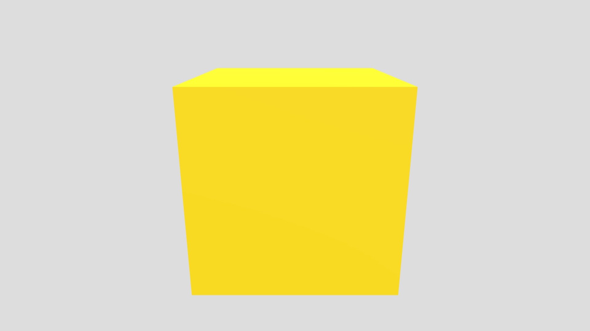 Default Yellow Cube — Sketchfab embed 3D viewer