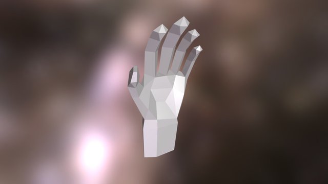 Lowpoly Hand 3D Model