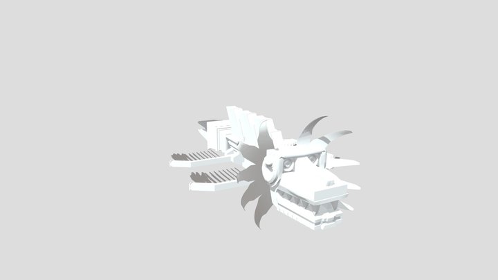 Quetzalcoatl Segmented Dragon 3D Model