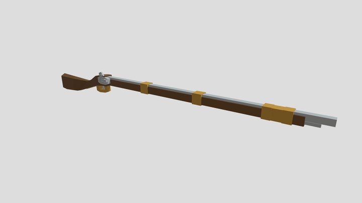 Minecraft musket 3D Model