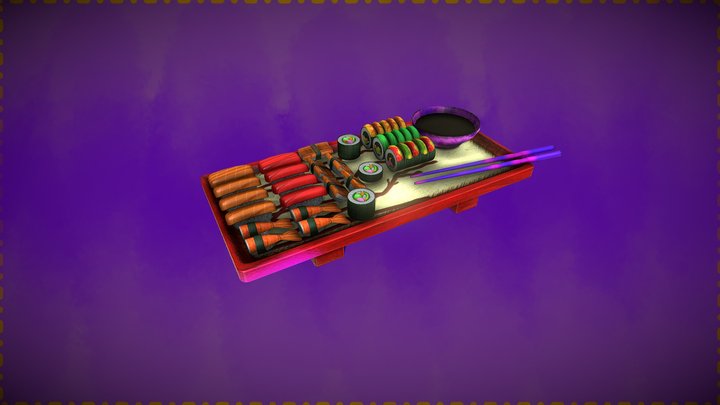 PetitPlate de Sushi 3D Model