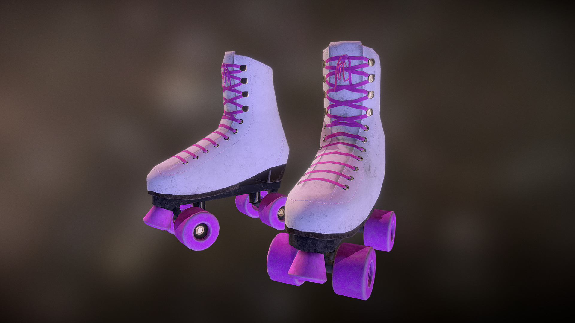 3D model Rollerskates - This is a 3D model of the Rollerskates. The 3D model is about a pair of roller skates.