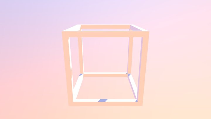 3D square Frame 3D Model