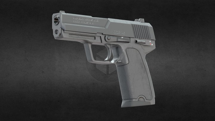 Handgun 3D Model