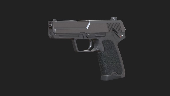 Handgun 3D Model