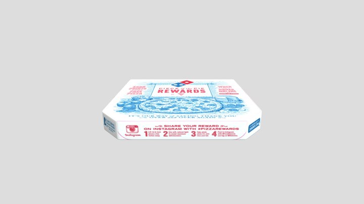 Domino's Pizza Box 3D Model