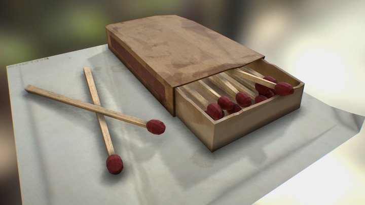 Matches box 3D Model