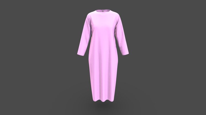 Women Hospital Gown 3D Model