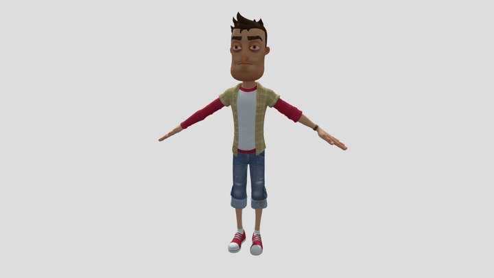 Hello Neighbor - Act 3 Nicky Roth (Adult) 3D Model