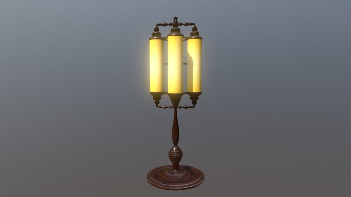 Antique Lamp 3D Model