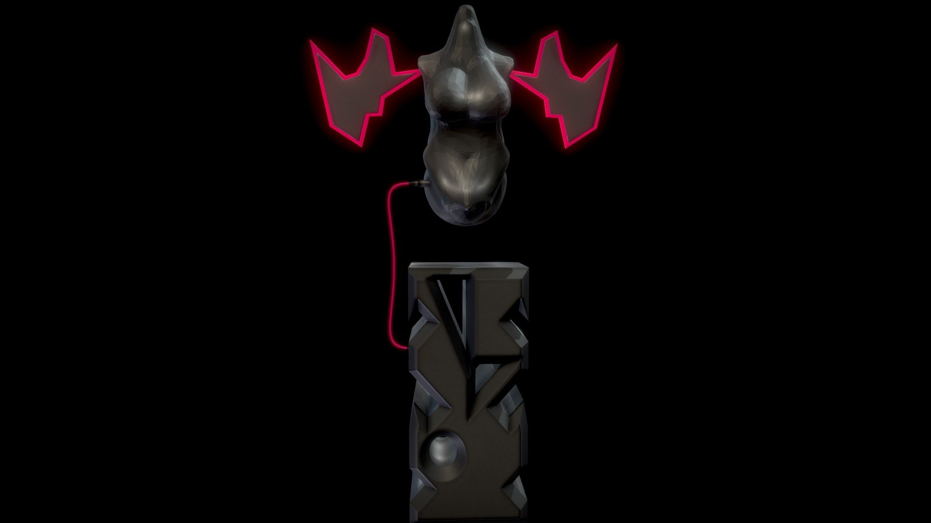 Tech Vampire Statue