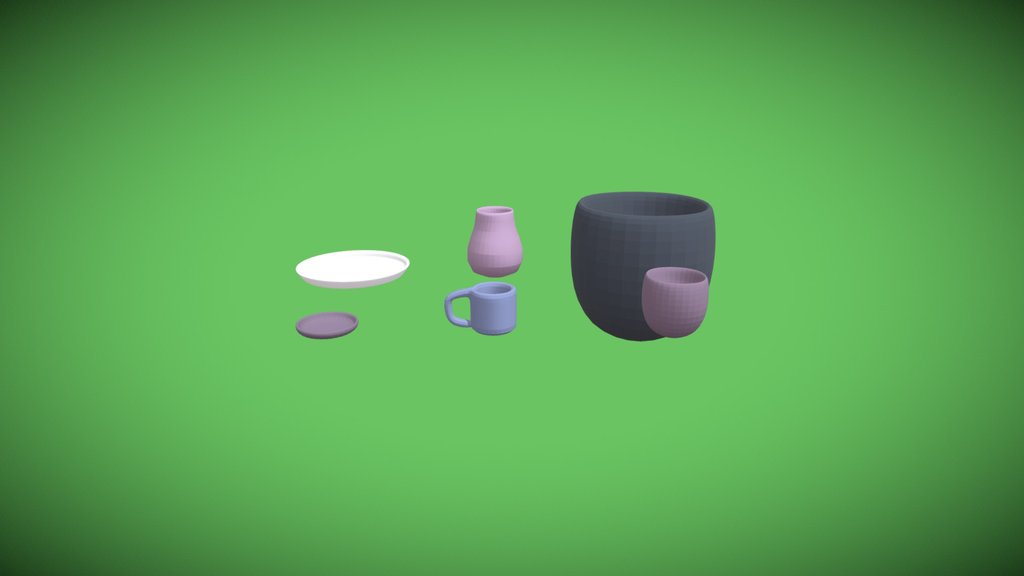 Plates, bowls, pots Mini_Plates_pack Free