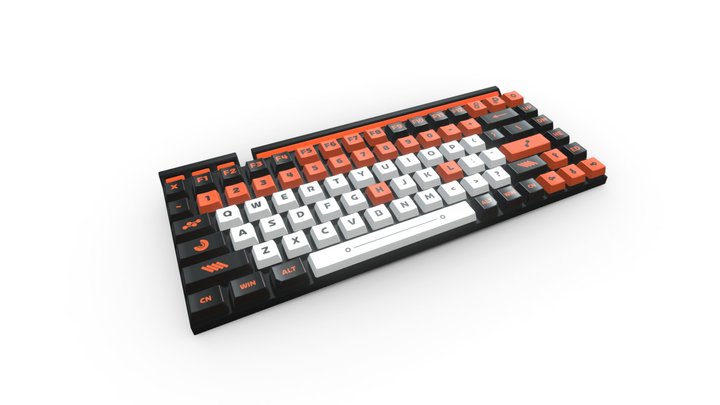 keyboard 65% 3D Model
