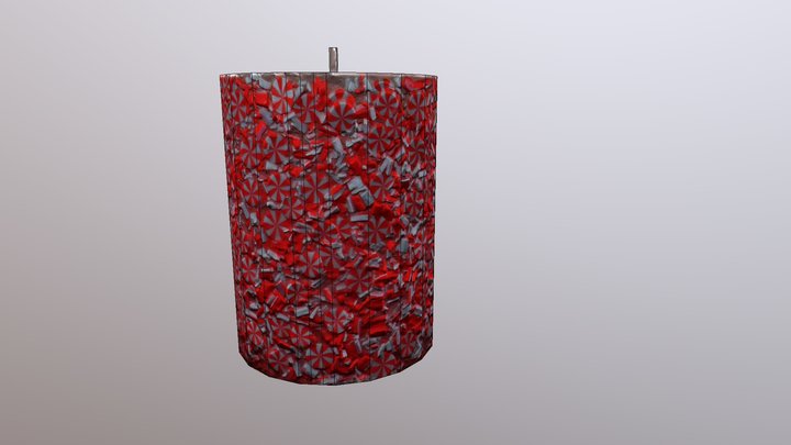 Photogrammetry - Candy Cane Candle