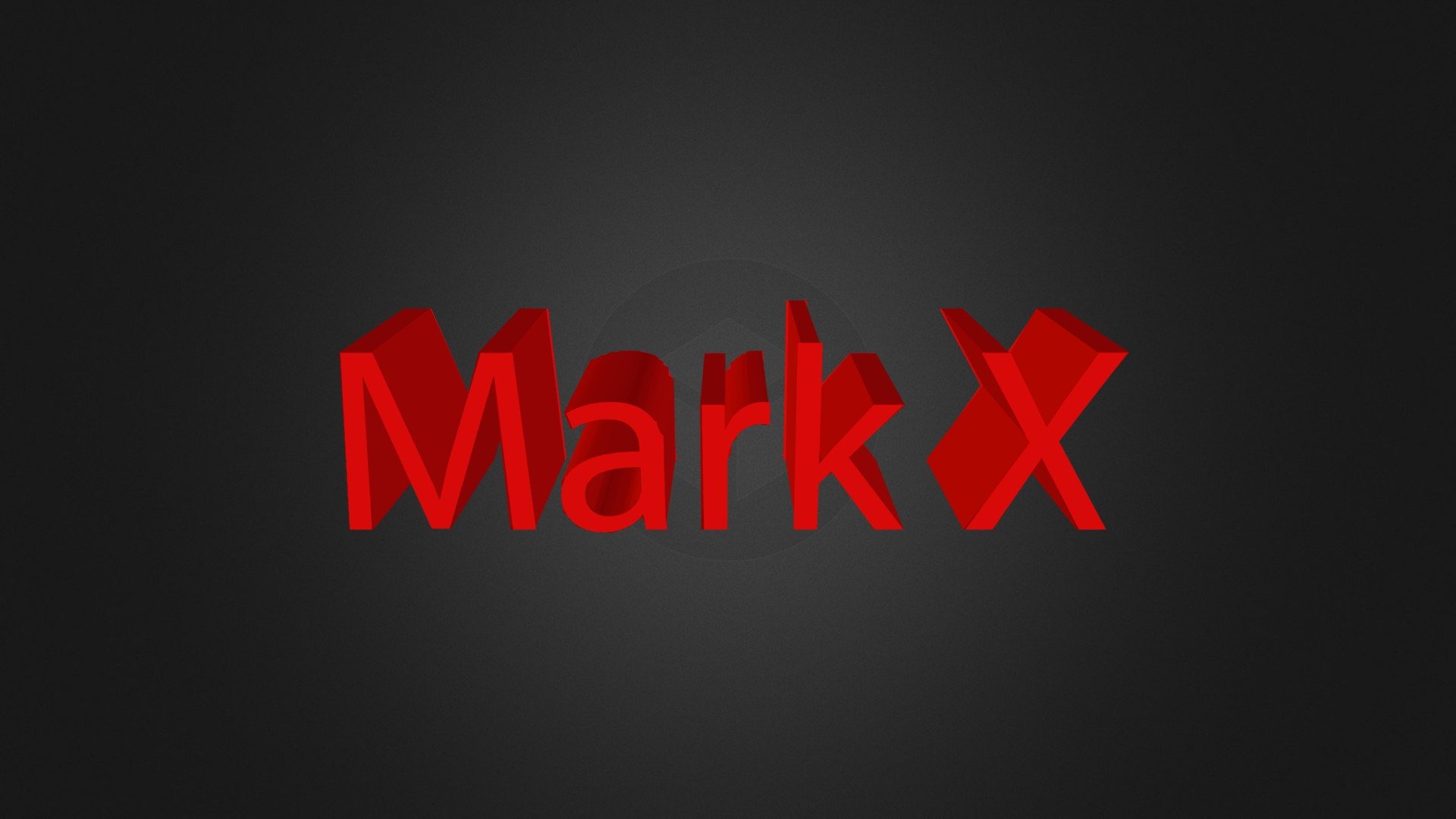 Mark X logo - 3D model by renzo [eca949f] - Sketchfab