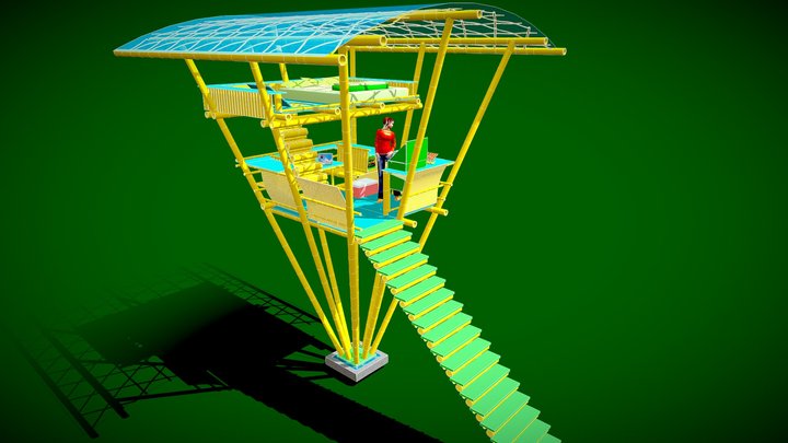 bamboo loft hooch 3D Model