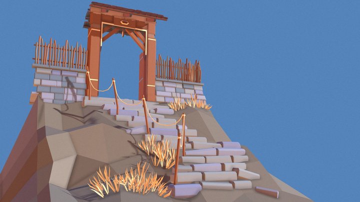 Gate Scene 3D Model