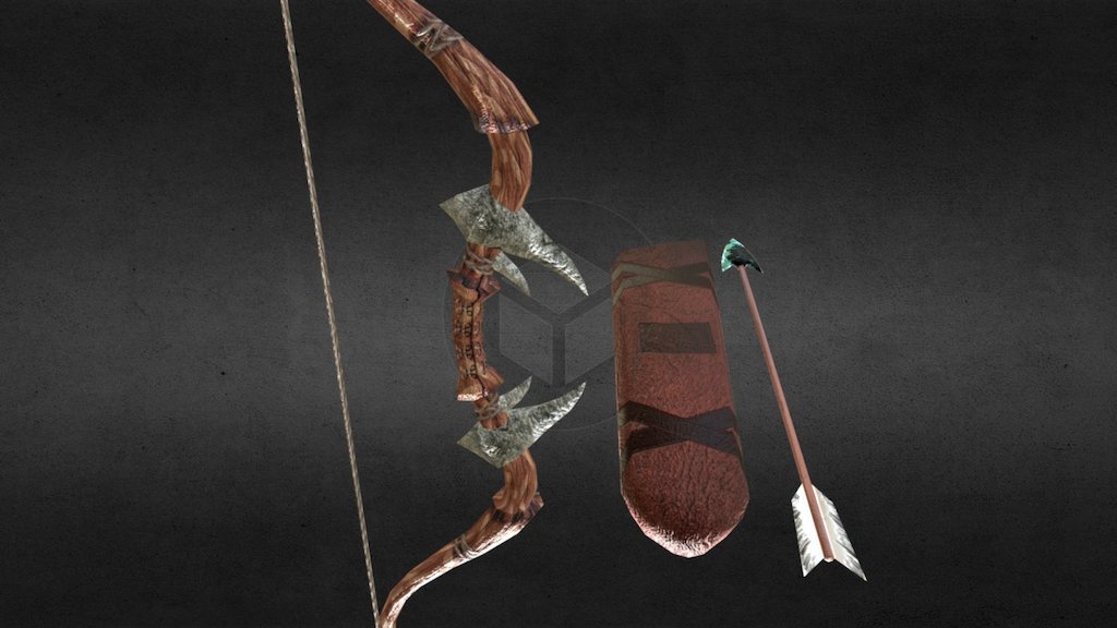 Barbarian Bow (Low Poly)