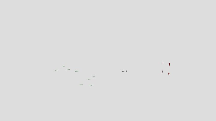 Cluster missile concept 3D Model