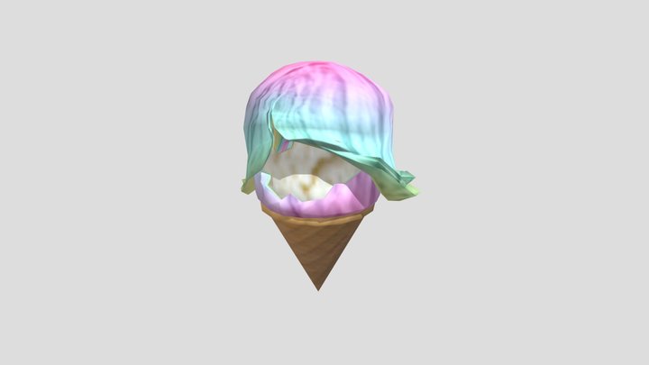 Birthday Ice Cream 3D Model