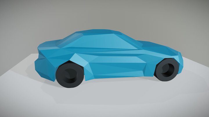 BMW M2 Low Poly 3D Model