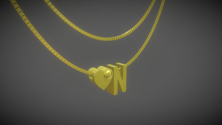 Heart N Pendant 3D Model