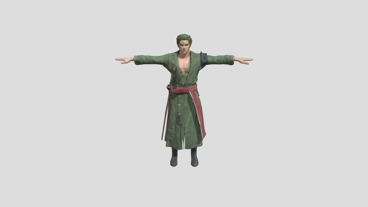 Zoro Model - Not Rigged (Free Download) 3D Model
