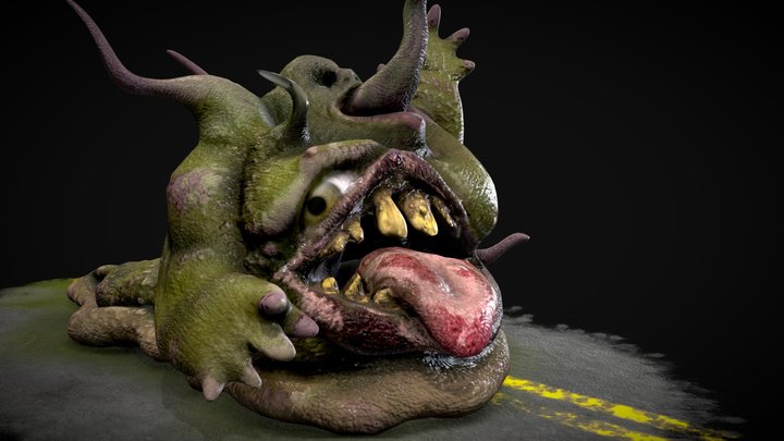 Slug Monster 3D Model
