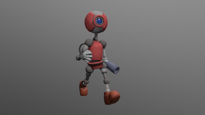 Gary the Time Traveling Robot 3D Model
