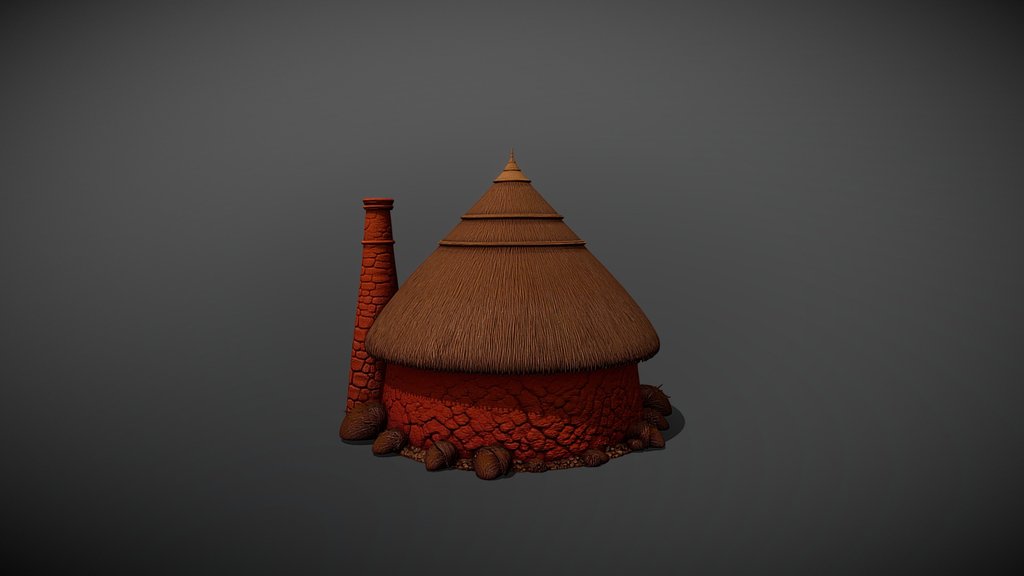 Stylized Haunted Tribal Hut