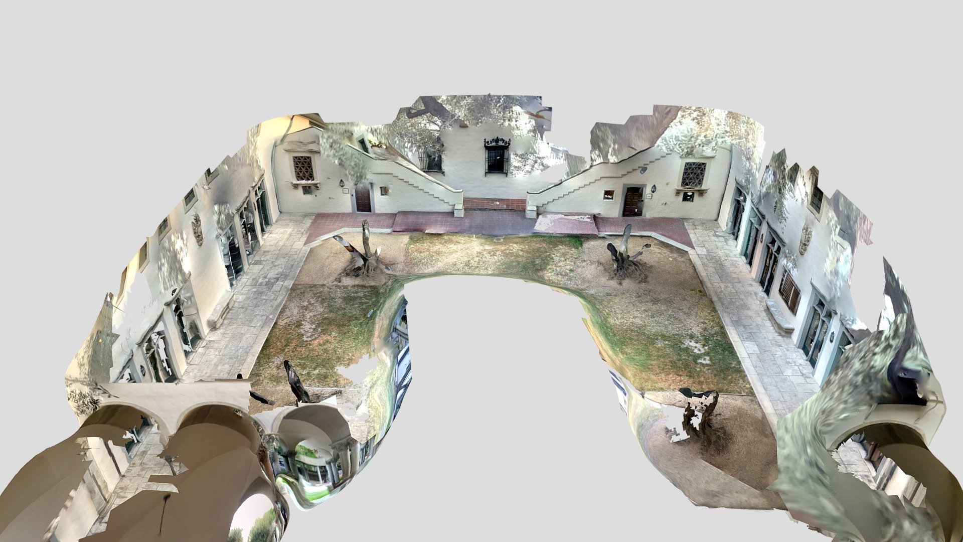 Courtyard of olives -- LiDAR iPad