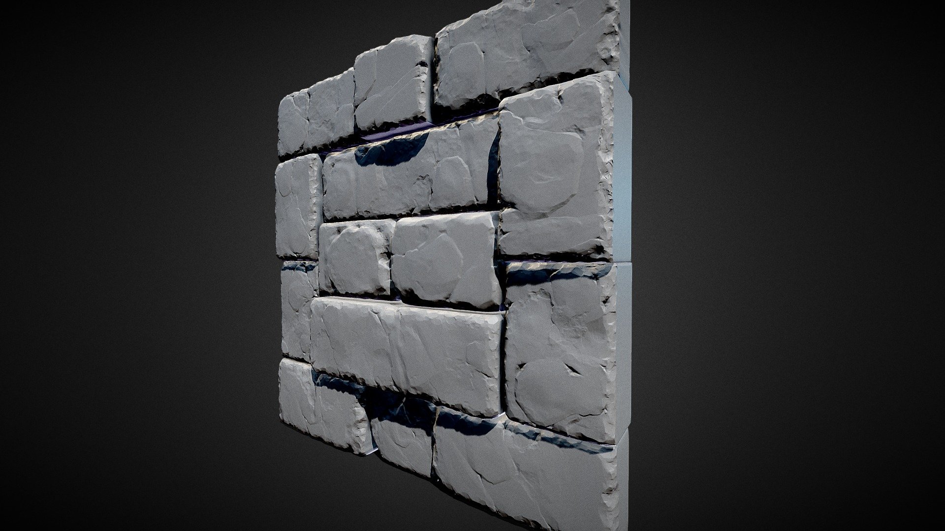 Tileable 3D Stone Wall Tiles - High Poly - Buy Royalty Free 3D model by ...