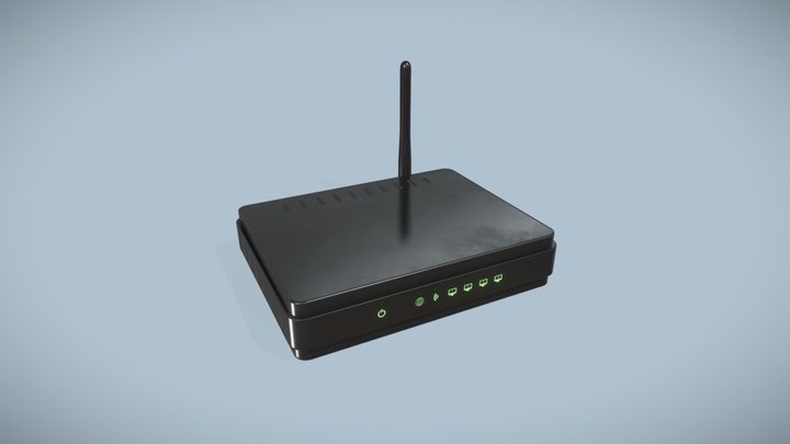 Wi-Fi Router 3D Model