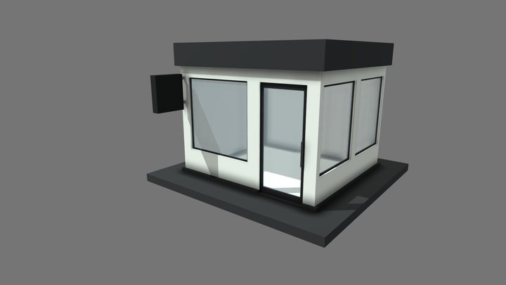 barber shop Lowpoly 3D Model